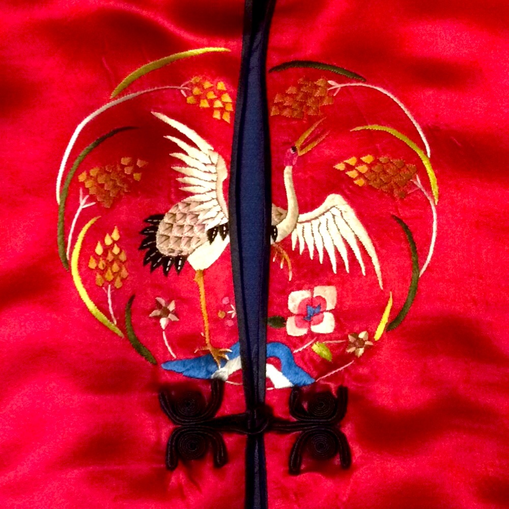 Hand Embroidered Silk Jacket - Picture 3 of 7
